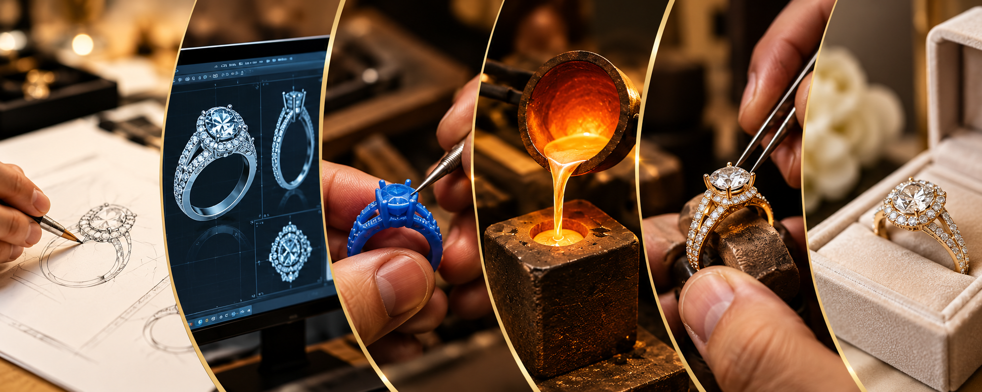 Bespoke jewellery - from sketch to sparkling ring